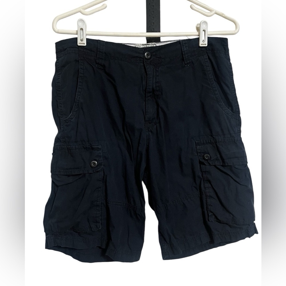 Overdrive Black Cargo Shorts Sz 30